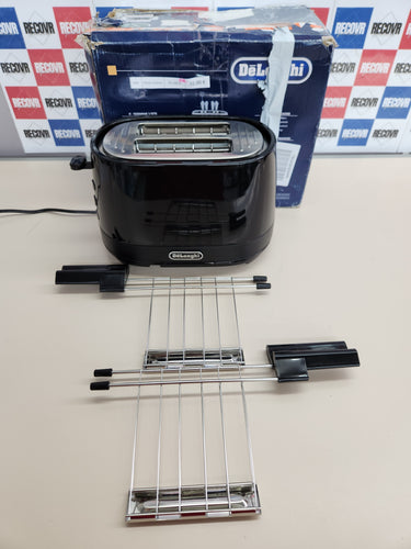 Tostadora 500W con pinzas - Modelo n. CTLAP2203 550 Watt NegroDe'Longhi